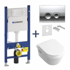 Комплект унитаз Villeroy&Boch Architectura Direct Flush и инсталляция Geberit